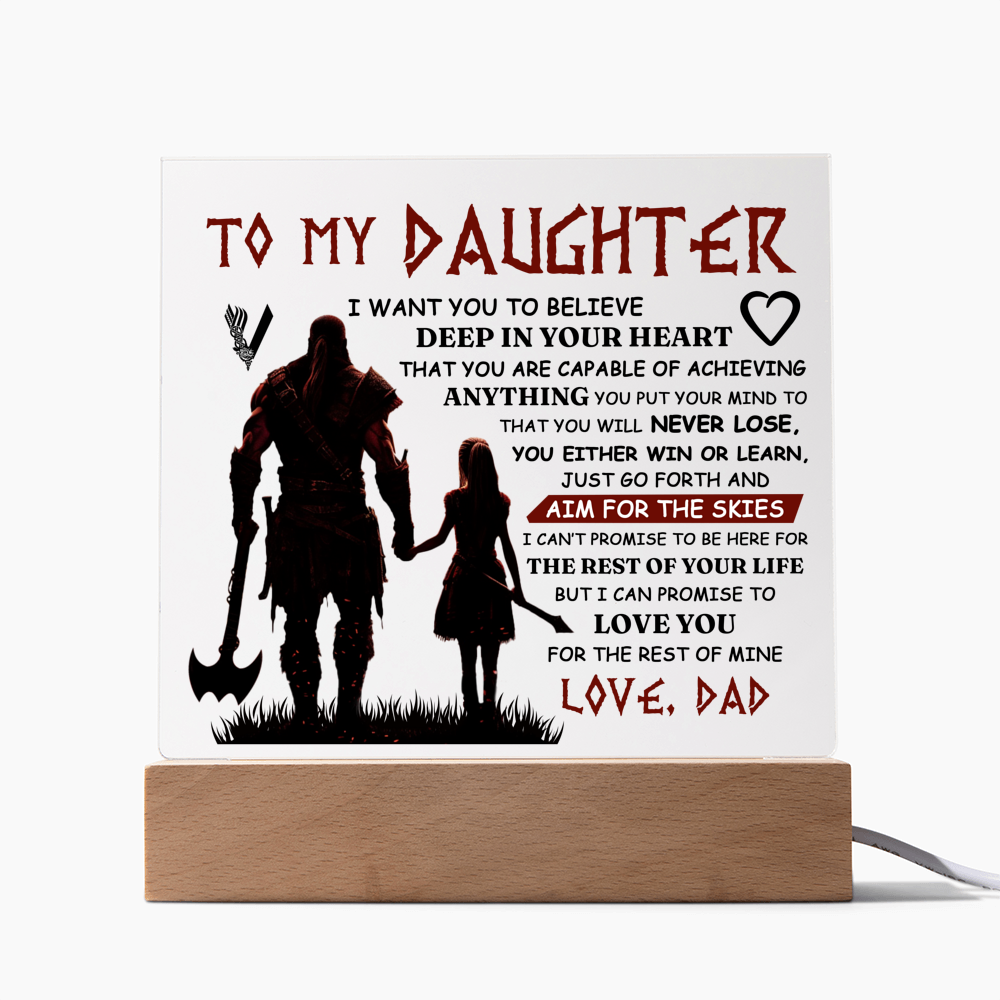 TO MY DAUGHTER SKIES ACRYLIC PLAQUE 2