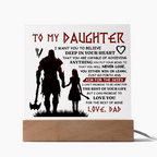 TO MY DAUGHTER SKIES ACRYLIC PLAQUE 2
